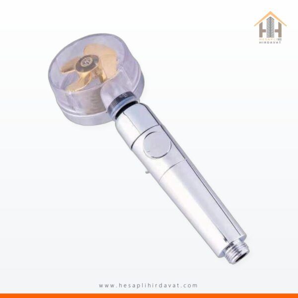 Hesaplı Hırdavat Masajlı Duş Başlığı Turbo Serinletici Pervaneli Start Stop Tuşu Duş