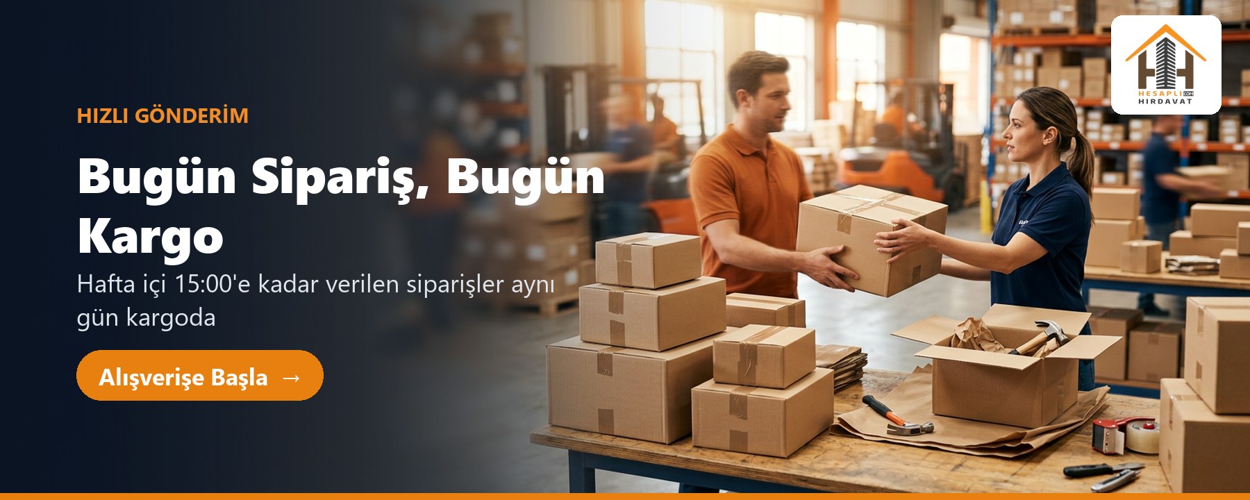 Bugün sipariş, bugün kargo