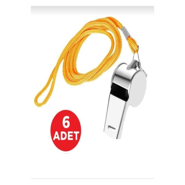 Ipli Paslanmaz Metal Deprem Düdüğü, Hakem Ve Can Kurtaran Düdüğü - Yüksek Sesli 6 adet