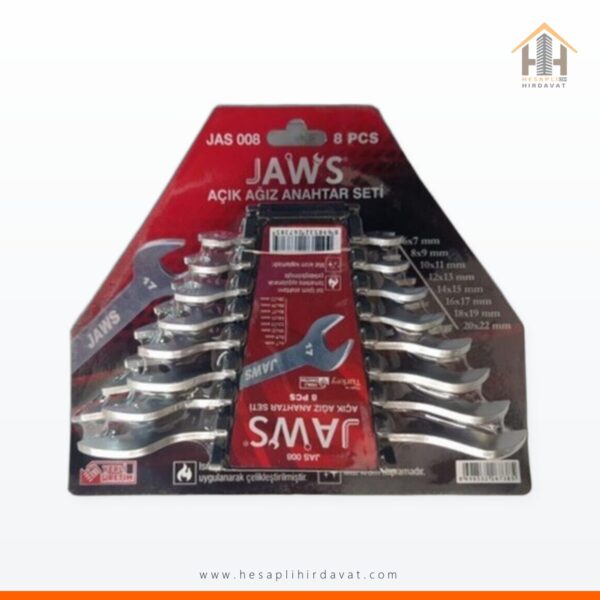 Jaws 8 Parça Açık Ağız Anahtar Takımı Anahtar Seti