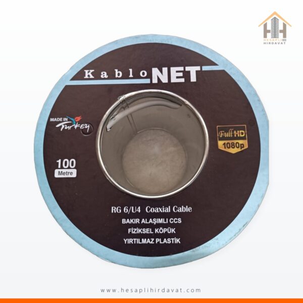 KabloNET RG6/U4 Anten Kablosu 5 m 10 m 20 m Paket Bakır Alaşımlı CCS Koaksiyel Kablo