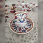 Kahve Fincan Takımı 6 Kişilik 12 Parça Lale Desen