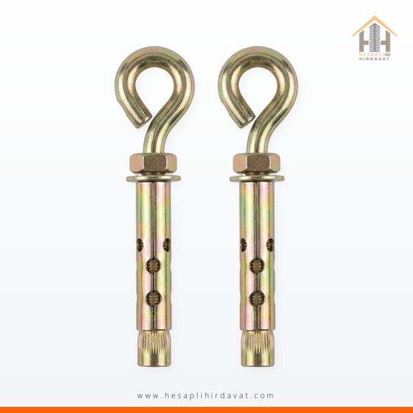 Kapalı Kancalı Çelik Dübel M8 2'li Set