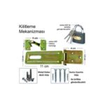 Kilitleme Mekanizması Sandık Askısı+asma Kilit+montaj Vidaları-montajı Kolay-sağlam-güvenli