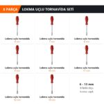 Lokma Uçlu Tornavida Seti 8 Parça 6-13 mm