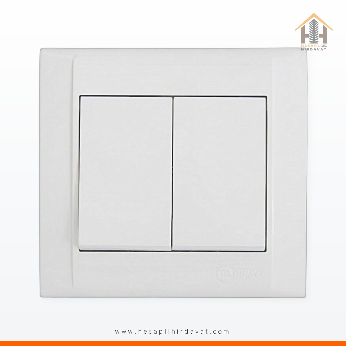 makel-karea-beyaz-ikili-anahtar-komutator-hh-13026 Makel Karea Beyaz İkili Anahtar Komütatör