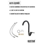 Mat Siyah Mutfak Evye Bataryası
