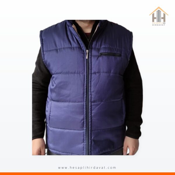Mavi şişme iş yeleği Xxl bedendir