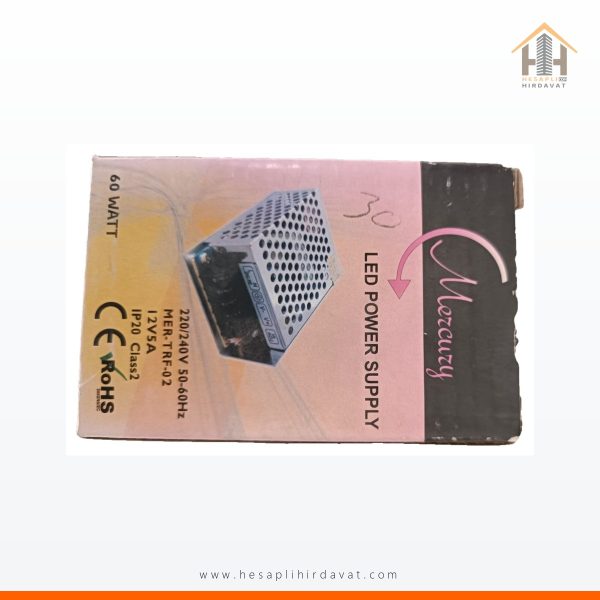 Mercury 12V 5A 60W LED Güç Kaynağı Kasa Tipi IP20