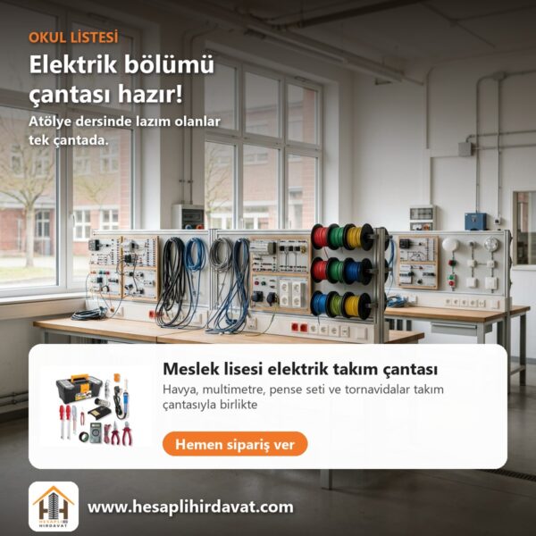 Meslek Lisesi Elektrik Takım Çantası - kullanım