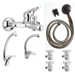 MUHTEŞEM BATARYA SETİ ! Banyo Bataryası ve Duş Seti + Lavabo Bataryası + Evye Batarya + Ara Musluk
