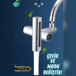 Orijinal 360° Akrobat 4 Farklı Modlu Su Tasarruflu Fonksiyonel Krom Akrobat Musluk Batarya Başlığı