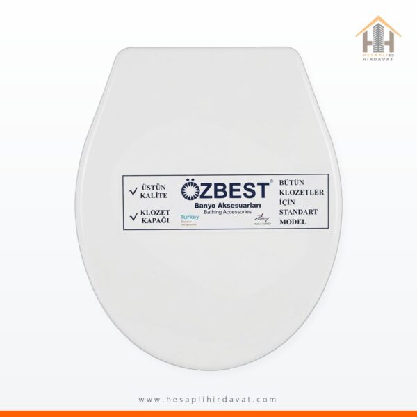 Özbest Ekonomik Standart Klozet Kapağı Beyaz