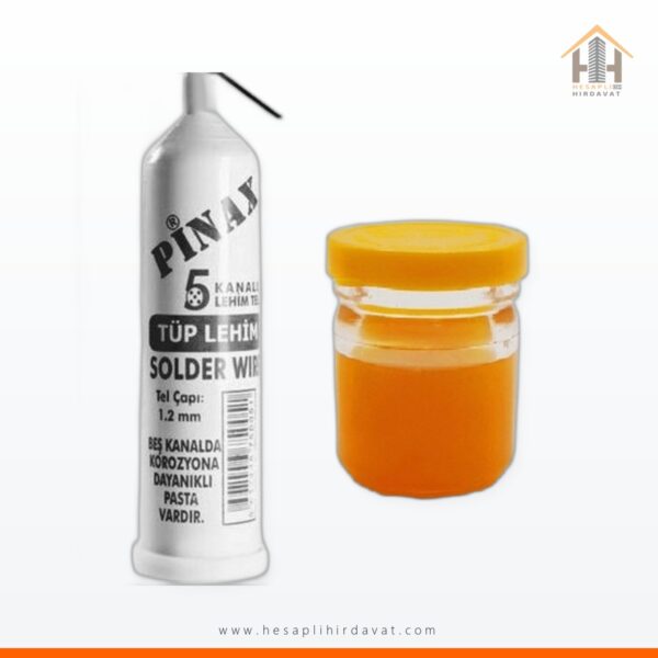 Pinax 5 Kanallı Lehim Teli + Lehim Pastası