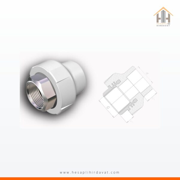 PPRC Altı Köşe İç Dişli Rakor 40x1 1/4-50x1 1/2-63x2 Fırat Sıcak Soğuk Su Tesisatı