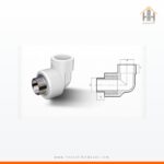 PPRC Dış Dişli Dirsek 20x1/2-25x1/2-20x3/4 Fırat Sıcak Soğuk Su Tesisatı