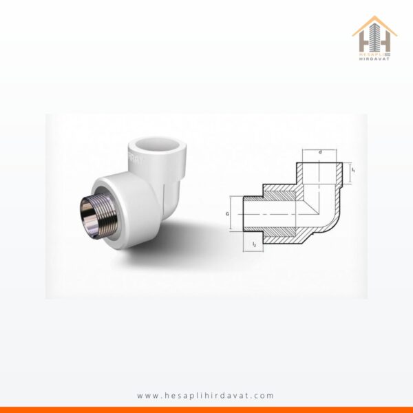 PPRC Dış Dişli Dirsek 20x1/2-25x1/2-20x3/4 Fırat Sıcak Soğuk Su Tesisatı