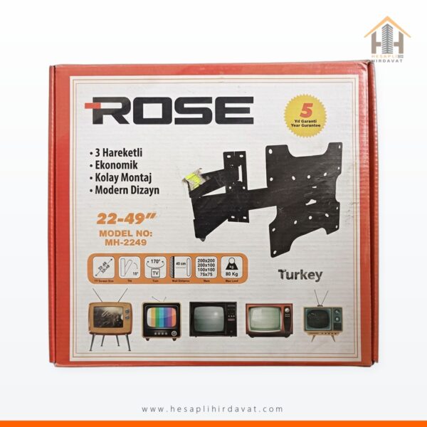 Rose Hareketli TV Askı Aparatı 22-49 inç MH-2249