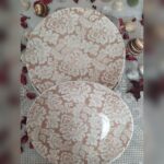 Servis Tabağı 6 parça 6 kişilik Tulü porselen
