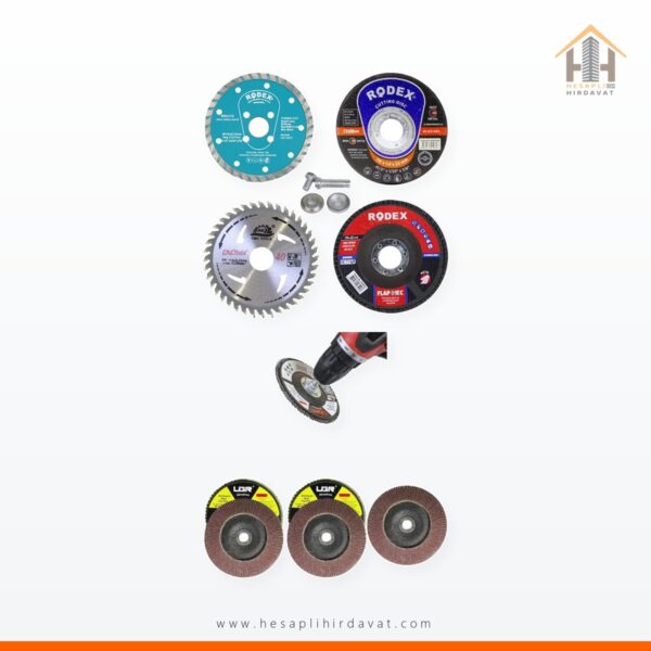 Taşlama Kesme Diski Seti ve 6 Adet Flap Disk Zımpara 115 mm Matkap Aparatlı Avantajlı Paket