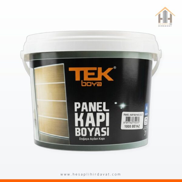Tek Panel Kapı Boyası 2,5 Lt 1005 Beyaz Su Bazlı
