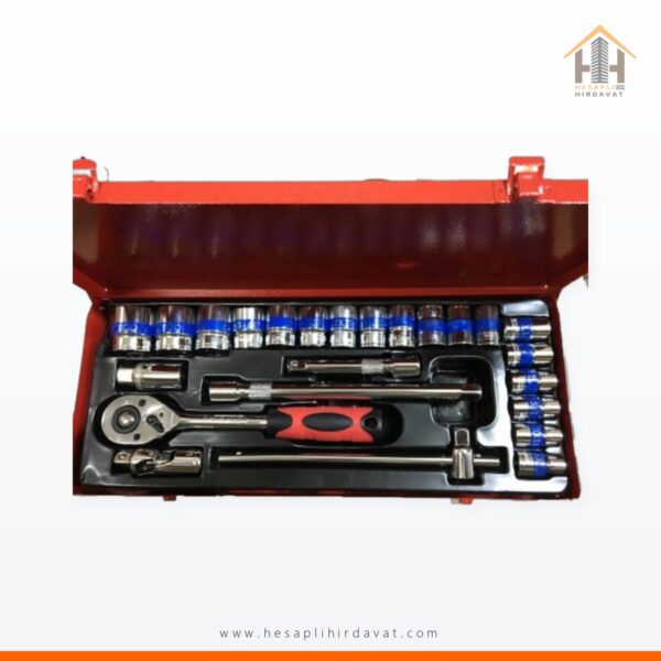 Tolsan 1/2" 6 Köşe Lokma Takımı 25 Parça Profesyonel