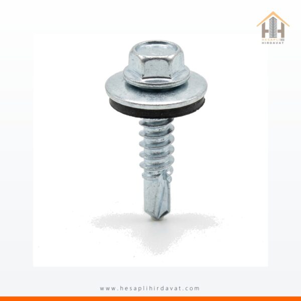 Trapez Çatı Vidası 4,8x25 mm Matkap Uçlu Pullu 20 Adet