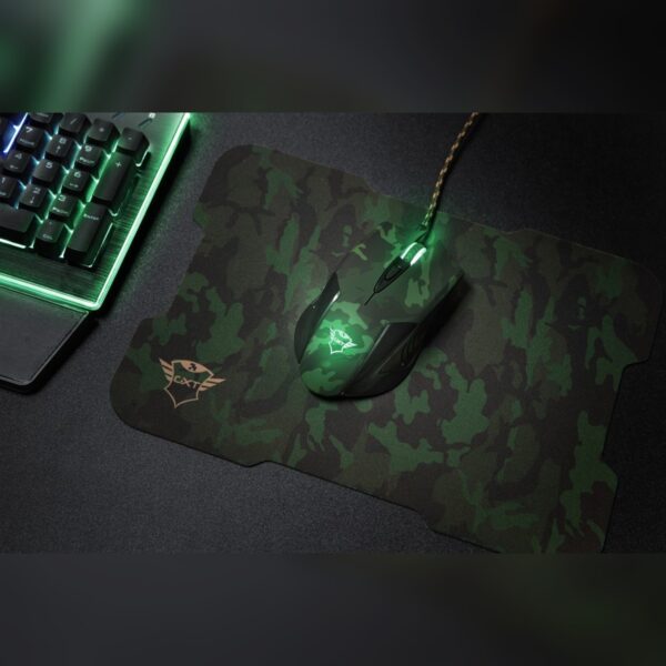 Trust GXT 781 Rixa Camo Oyuncu Mouse + Mouse Pad