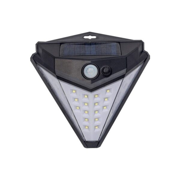 Tudor Solar Sensörlü Güneş Enerjili Üçgen 38 Led Duvar Lambası