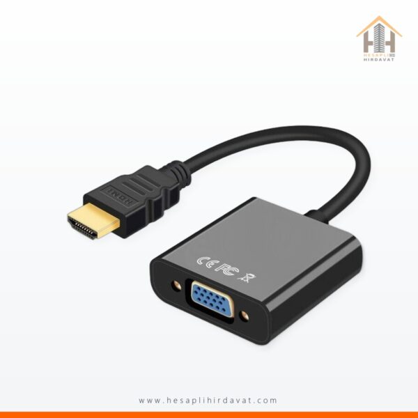 Wozlo HDMI To VGA Kablo Çevirici Dönüştürücü Görüntü Aktarıcı