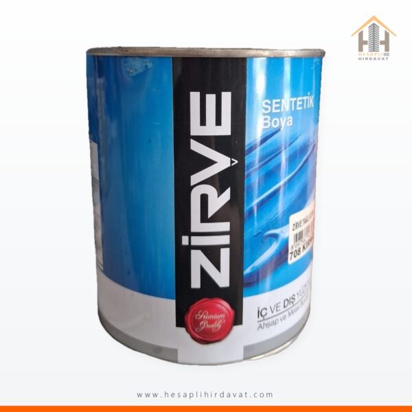 Zirve Sentetik Boya 708 Kırmızı 0,75 L İç ve Dış Yüzey Ahşap ve Metal Boyası