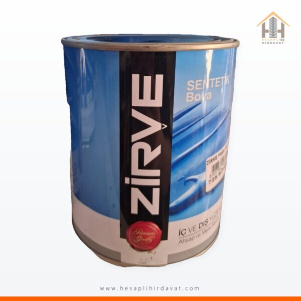 Zirve Sentetik Boya 725 Siyah 0,75 L İç ve Dış Yüzey Ahşap ve Metal Boyası