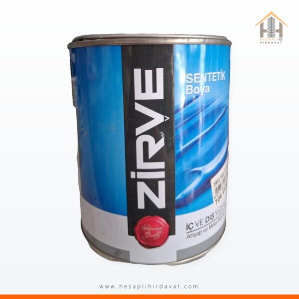 Zirve Sentetik Boya 726 Gümüş 0,75 L İç ve Dış Yüzey Ahşap ve Metal Boyası